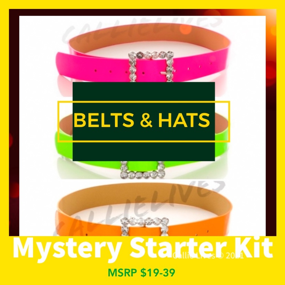 Callie Lives 9 PC Belts & Hats Mystery Starter Kit: VARIOUS STYLES
